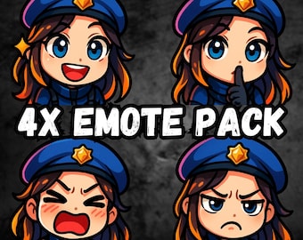 Ana Amari Chibi Emotes: Overwatch Twitch & Discord Emotes (PNG Digital Download Pack)