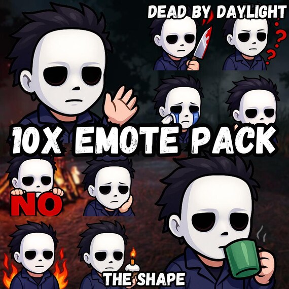 Michael Myers Emote Pack | Dead by Daylight Streamer Assets (Digital PNG Set)