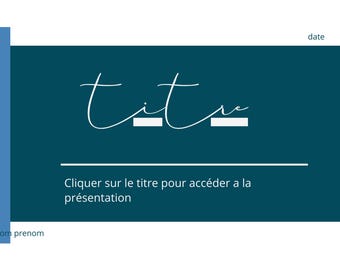 Professional presentation canva template