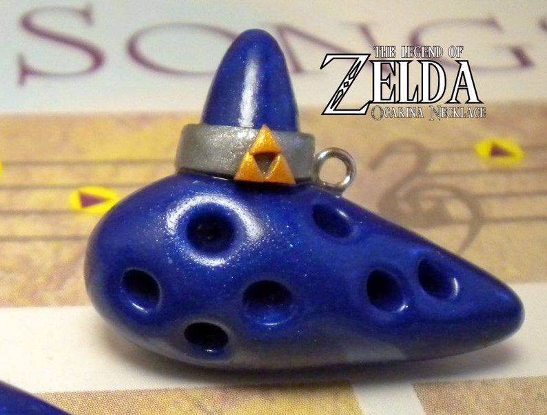 Ocarina of Time Necklace Legend of Zelda Nintendo image 1