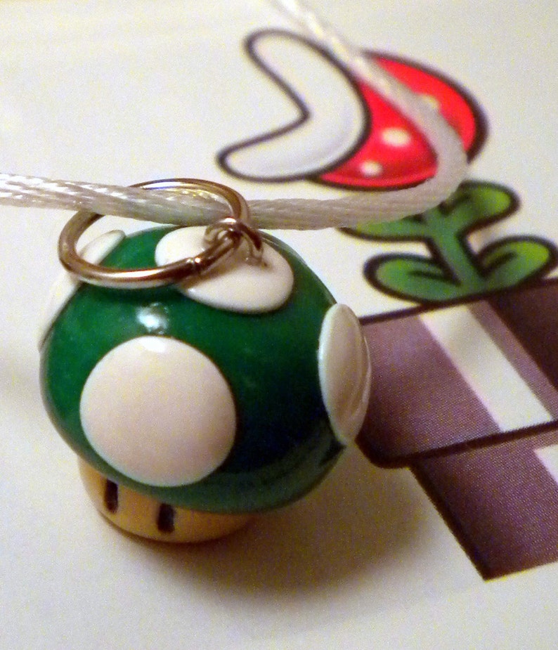 Mario 1-Up Mushroom Necklace Nintendo image 3