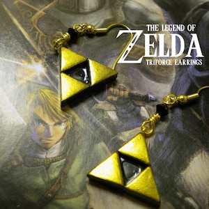 Triforce Dangle Earrings - Legend of Zelda - Nintendo