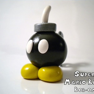 Bob-omb Polymer Clay Desk Buddy - Super Mario Bros - Nintendo