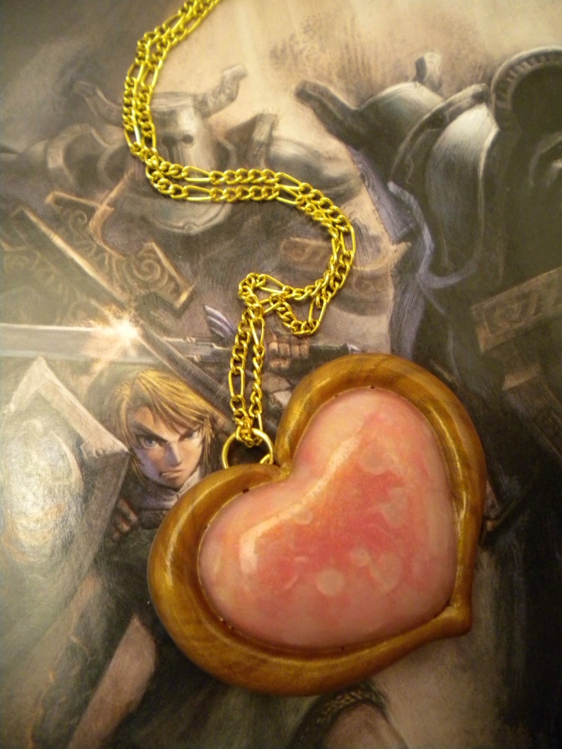 Twilight Princess Heart Container Necklace Legend of Zelda Nintendo Etsy