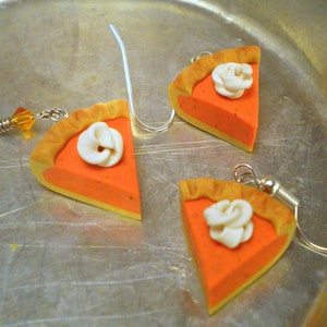 Pumpkin Pie Set Necklace and Earrings Post or Dangle image 2