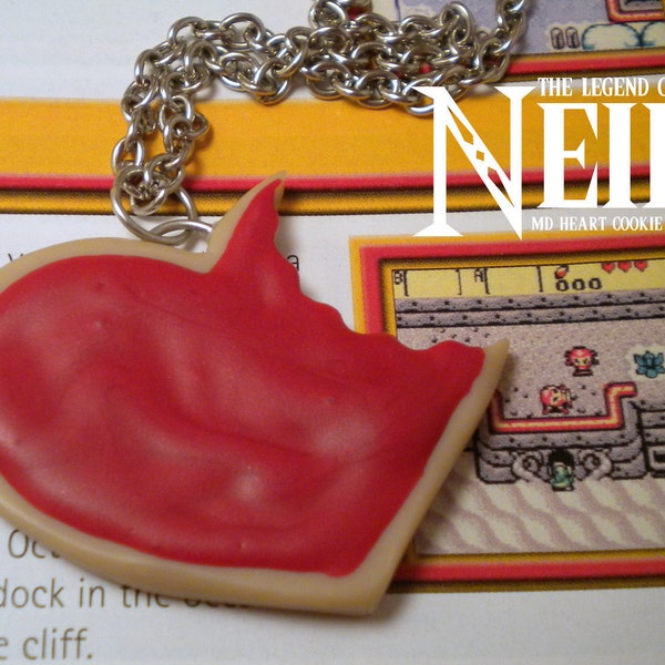 Magic Delicious Heart Cookie Necklace - Legend of Neil - Zelda