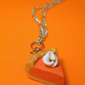 Pumpkin Pie Set Necklace and Earrings Post or Dangle image 3