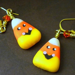 Orecchini di caramelle di Halloween (pendenti o a perno)