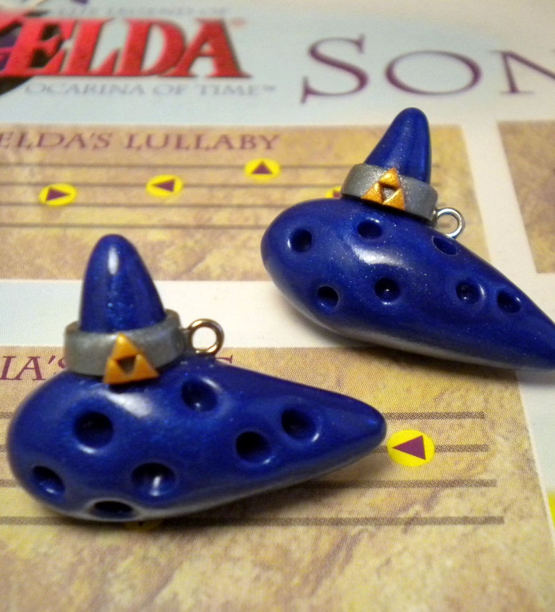Ocarina of Time Necklace Legend of Zelda Nintendo Etsy