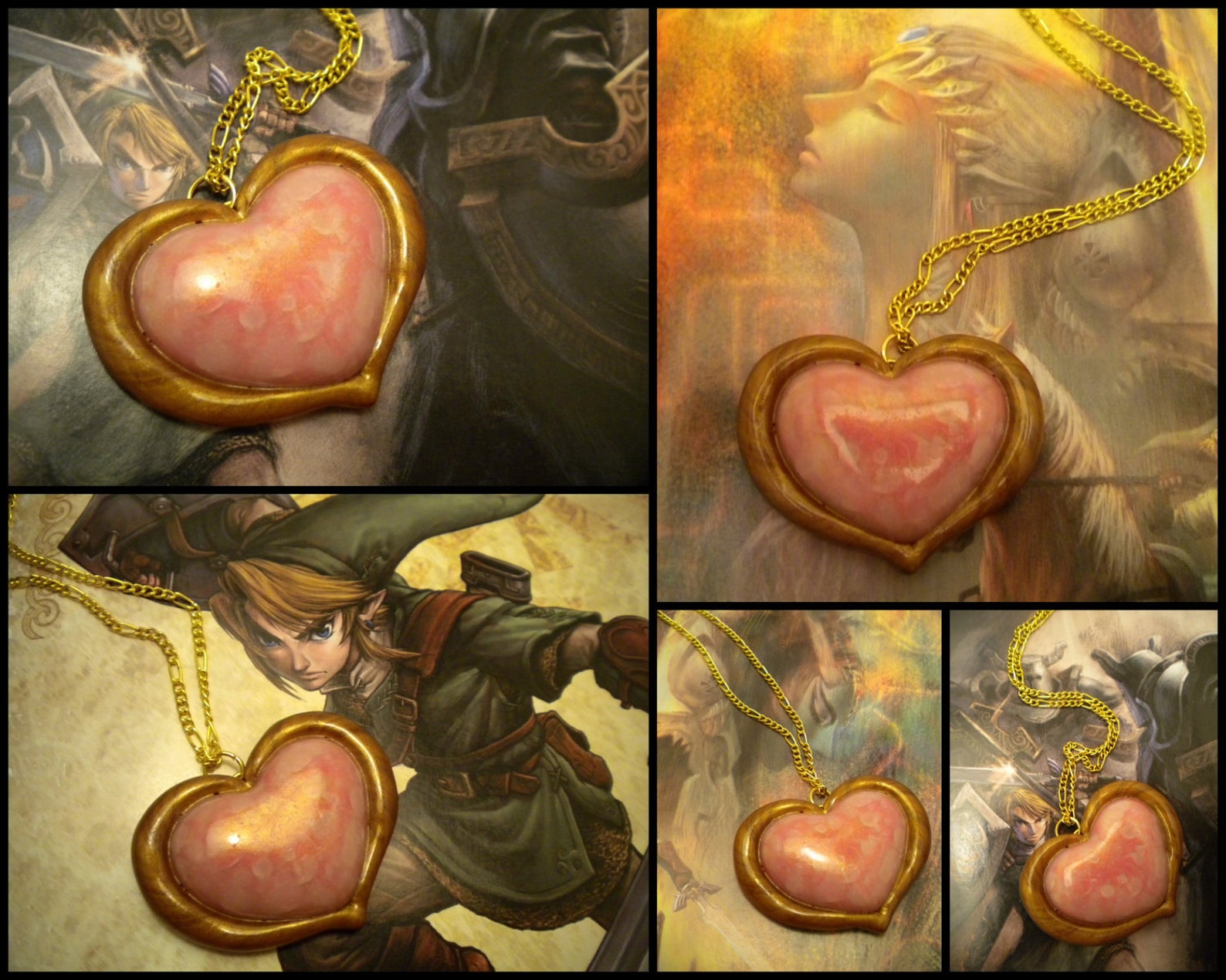 Twilight Princess Heart Container Necklace Legend of Zelda Nintendo Etsy