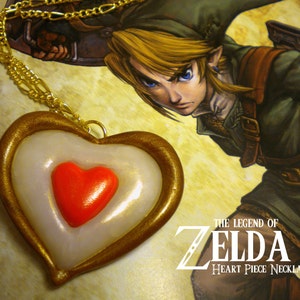 Twilight Princess Heart Piece Necklace - Legend of Zelda - Nintendo