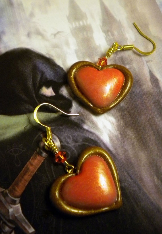 【THE CENTAUR】 HEART RAIN EARRING Heart-Drop-Earrings---JW-ER-EA
