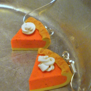 Pumpkin Pie Set Necklace and Earrings Post or Dangle image 4