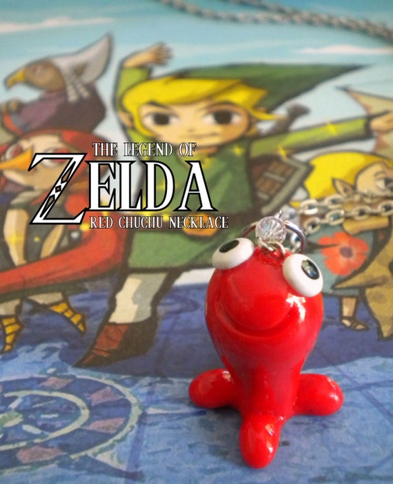 Red Chuchu Necklace Legend of Zelda Nintendo Etsy Australia 