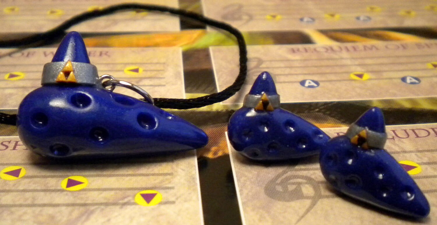 Ocarina of Time Necklace Legend of Zelda Nintendo Etsy