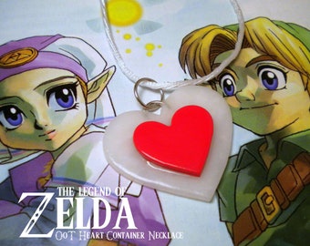 Ocarina of Time Heart Container Necklace - Legend of Zelda - Nintendo