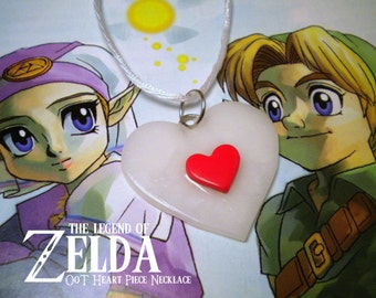 Ocarina of Time Heart Piece Necklace - Legend of Zelda - Nintendo