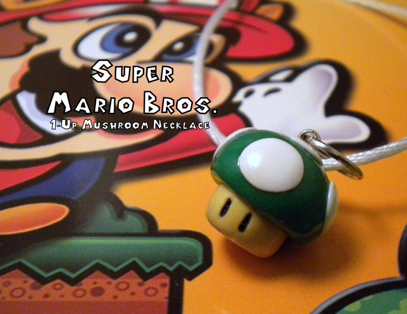 Mario 1-Up Mushroom Necklace Nintendo image 1