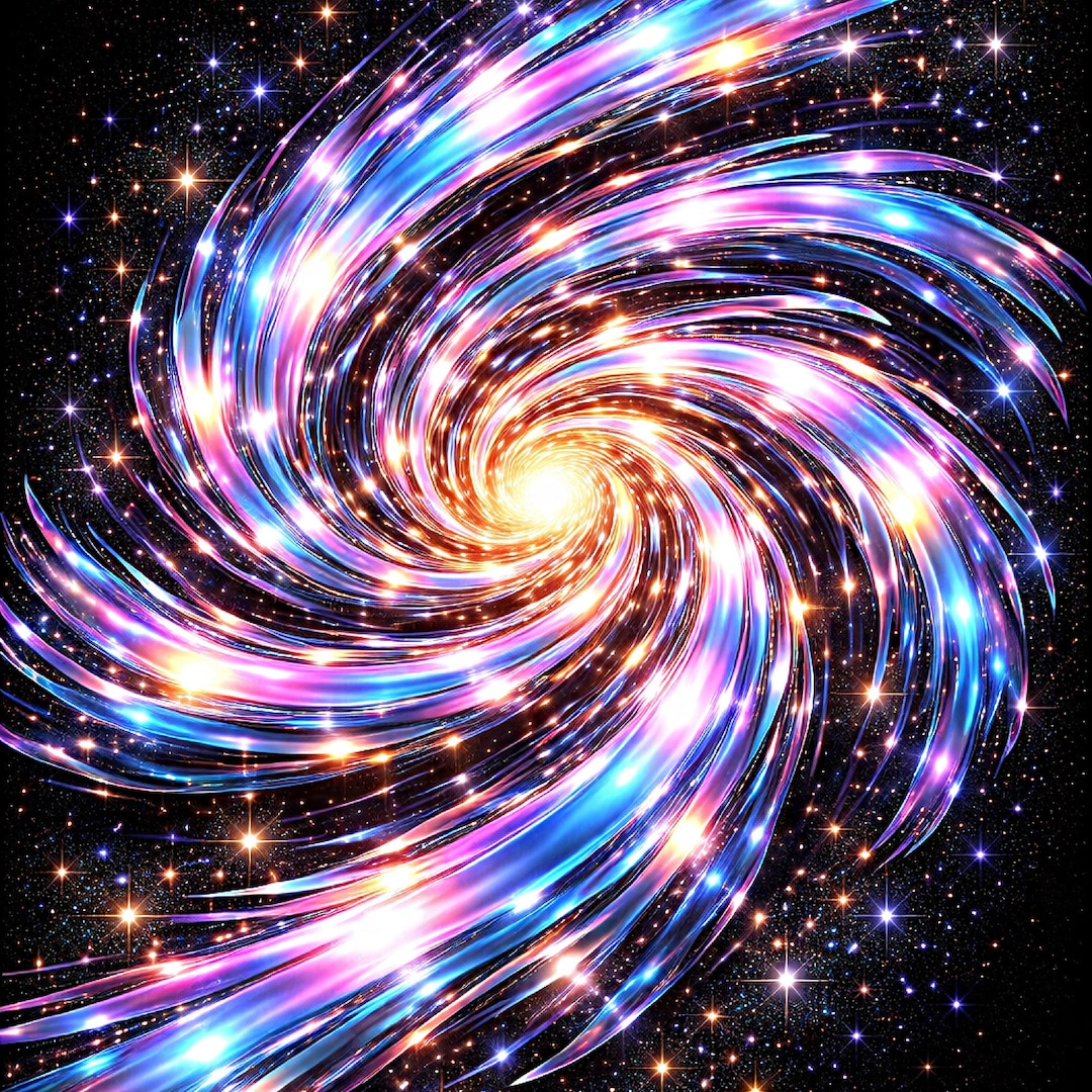 Astral Vortex Wall Art Printable - Galactic Room Decor, Instant Digital ...