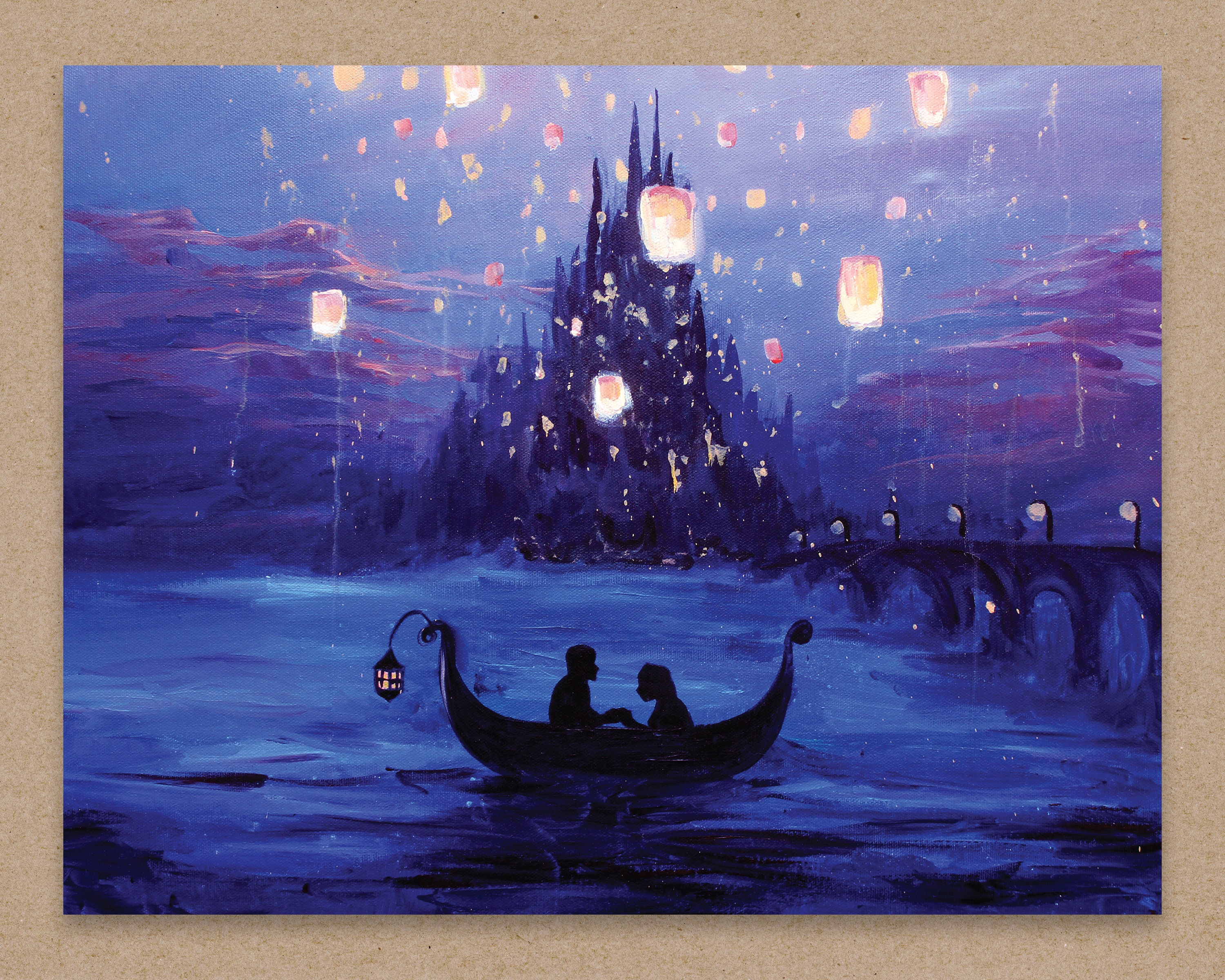 Tangled Lantern Scene Large Art Print 8.5 X 11 Acrylic Etsy.