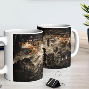 Expedition 33 Mug - E33 Clair Obscur Adventure Scene Cup Gift, Size 11oz & 15oz