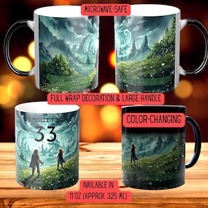 Expedition 33 Mug - E33 Clair Obscur Exploration Color Morphing Cup Gift, Size 11oz