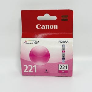 Canon CLI-221M Ink Cartridge Magenta Genuine OEM PIXMA New Sealed 9ml Japan