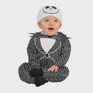 Disney Jack Skellington Infant Costume 6–9M Halloween 2pc Set NWT Nightmare Xmas