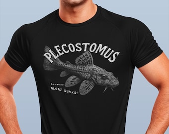 Plecostomus Catfish T-Shirt | Vintage Fish Illustration, Aquarium Lover, Pleco Fish, Green Bulldog Shirt Co