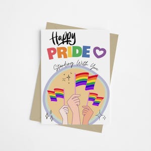 LGBTQ+ Pride Card 2025 | Bij jou staan | Queer Support & Allyship-wenskaart