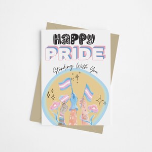 Biglietto d'auguri per il Trans Pride / Buon Trans Pride / LGBTQ+, Trans, Genderfluid, Queer / Sostieni i diritti dei trans - Proteggi le bambole