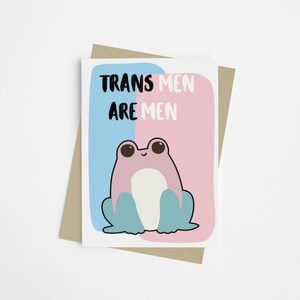 Pride-wenskaart voor transmannen | Transgenderondersteuning en bondgenootschap | LGBTQ+-bevestigingskaart | Trans-dag van zichtbaarheid