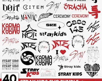 Stray Kids Skzoo Svg Png Eps Bundle | Editable K-Pop Logo Files | Cricut Download