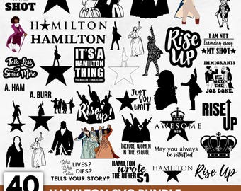 Hamilton SVG Bundle – Layered Vector Designs, Cricut Ready (Digital Download