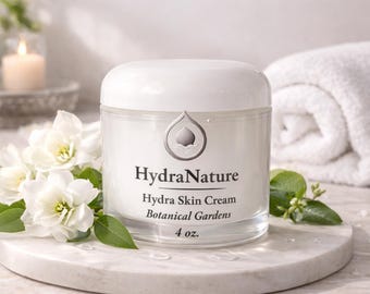 Botanical Gardens Hydra Skin Cream – Natural Herbal Moisturizer, Hydrating Face Lotion