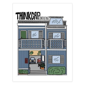 Tarjetas de felicitación de colores de Thinkcap Consulting Co.