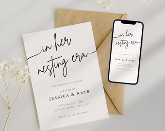 Editable Housewarming Party Invitation Digital Canva Template Printable House Warming Invite New Home Modern Housewarming Invitations