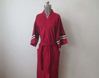 Vintage Velour Robe 1970s/80s Sears The Men's Store Fashion Loungewear Plushy Robe One Size