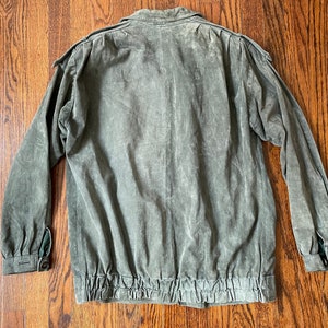 Vintage Suede Jacket 1980s Beged-or Buttery Soft Dusty Sage - Etsy