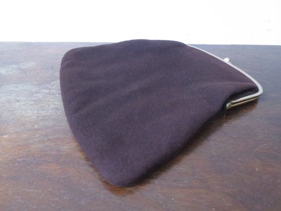 Vintage 1940s/50s Ingber Chocolate Wool Folding K… - image 9