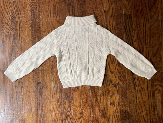 Vintage Kids Cable Knit Sweater 1960s/70s An Orig… - image 5