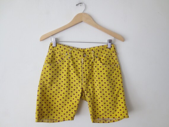 Vintage Wrangler Shorts 1960s/1970s Bright Yellow… - image 2