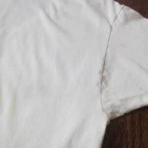 Vintage Jockey T-Shirt Classic White V-Neck Trashed/Distressed Single Stitch XL 21.5 Inches Pit to Pit image 8