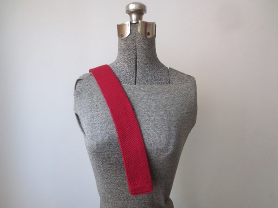 Vintage Knit Necktie 1970s Classic Collection Tie… - image 1