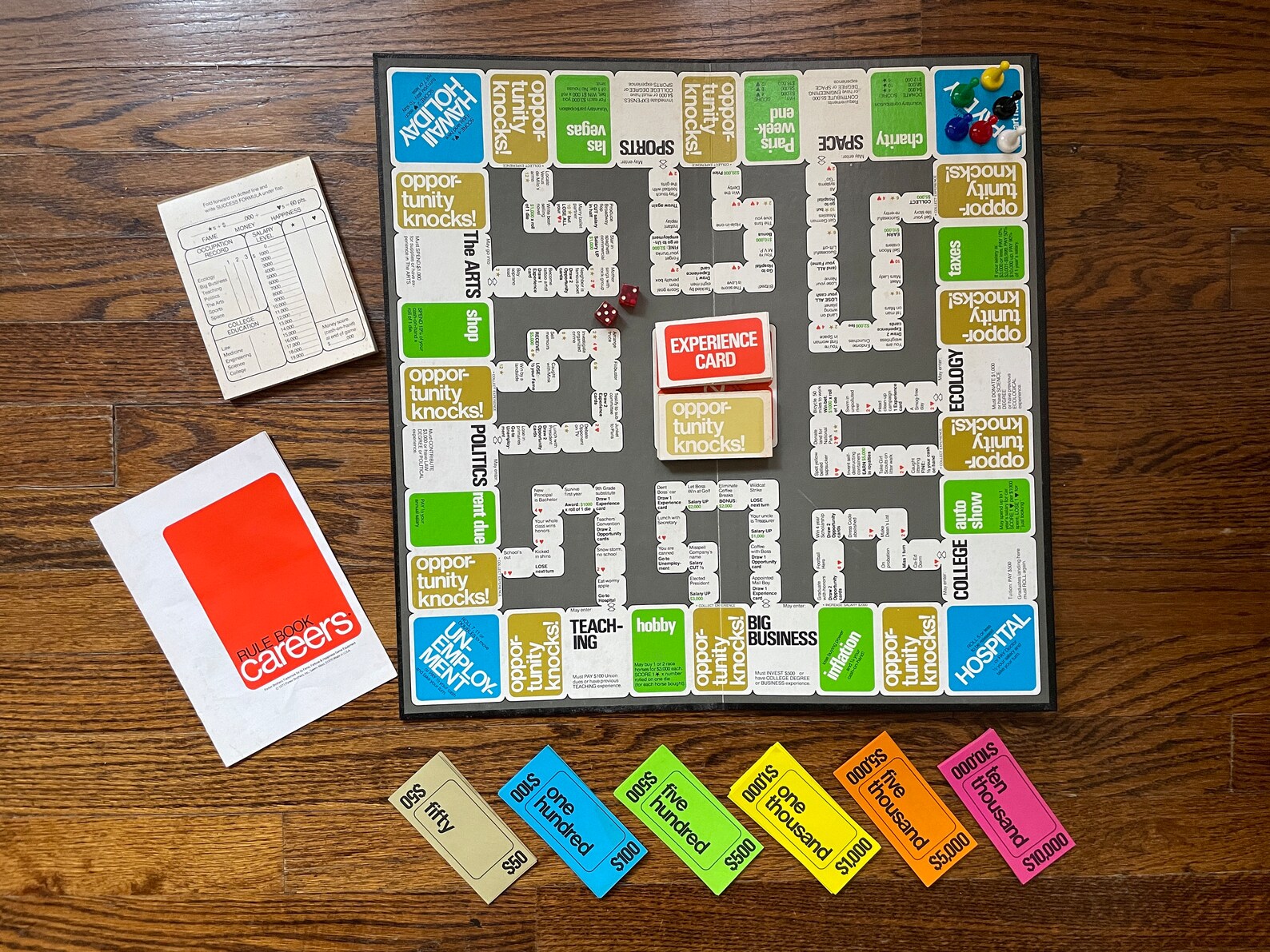 Vintage Careers Board Game 1971 Parker Brothers Complete. Etsy