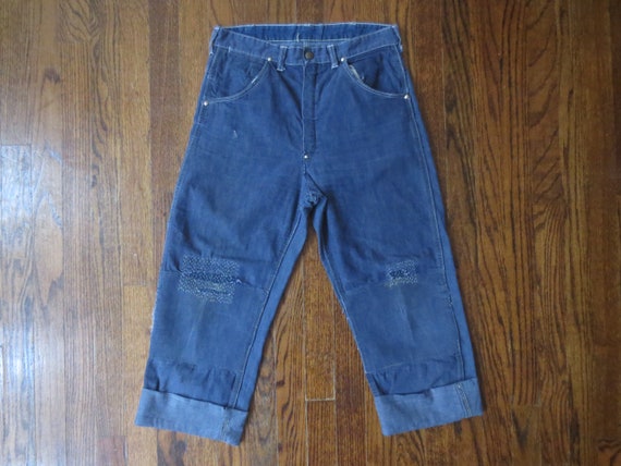 Vintage 1940s Workwear Jeans Aldens Threadbare Di… - image 5