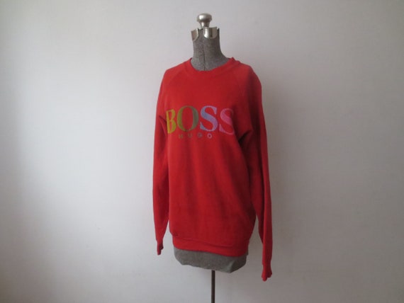 Vintage Hugo Boss Sweatshirt 1990s Fruit of the Loom Raglan