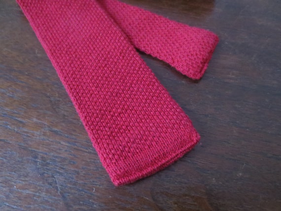 Vintage Knit Necktie 1970s Classic Collection Tie… - image 5