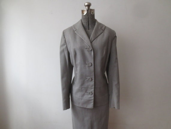 Vintage 1950s Suit MALINA Exclusive Modes Chicago… - image 3