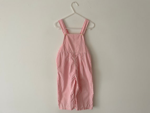 Vintage Toddler Overall Romper Set 1950s/60s Pink… - image 3